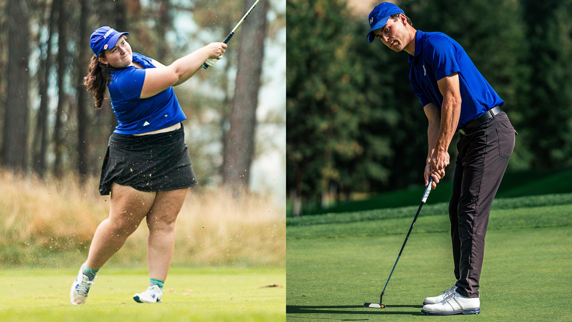 From left to right, Heat golfers Julia Alexander-Carew and Ryan Gillis will be names to watch at the 2026 Canadian University/College Championships in Quebec.