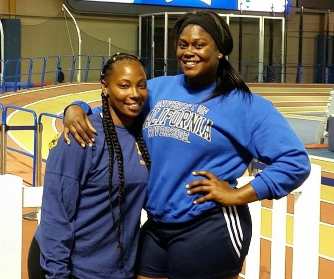 Vesta Bell and Breana Jemison 2016 Indoor Championships