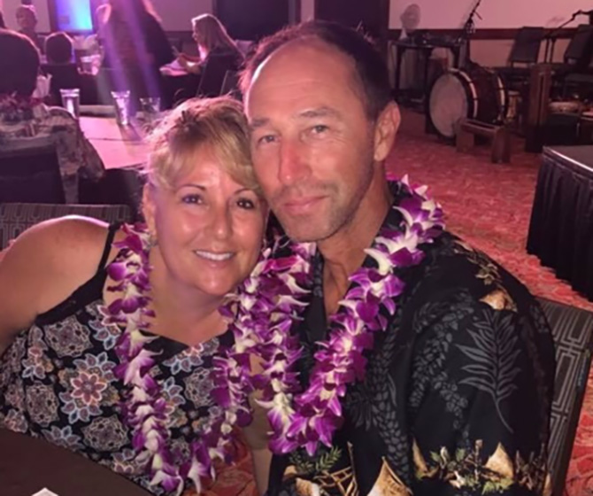 Chris Volk With Wife