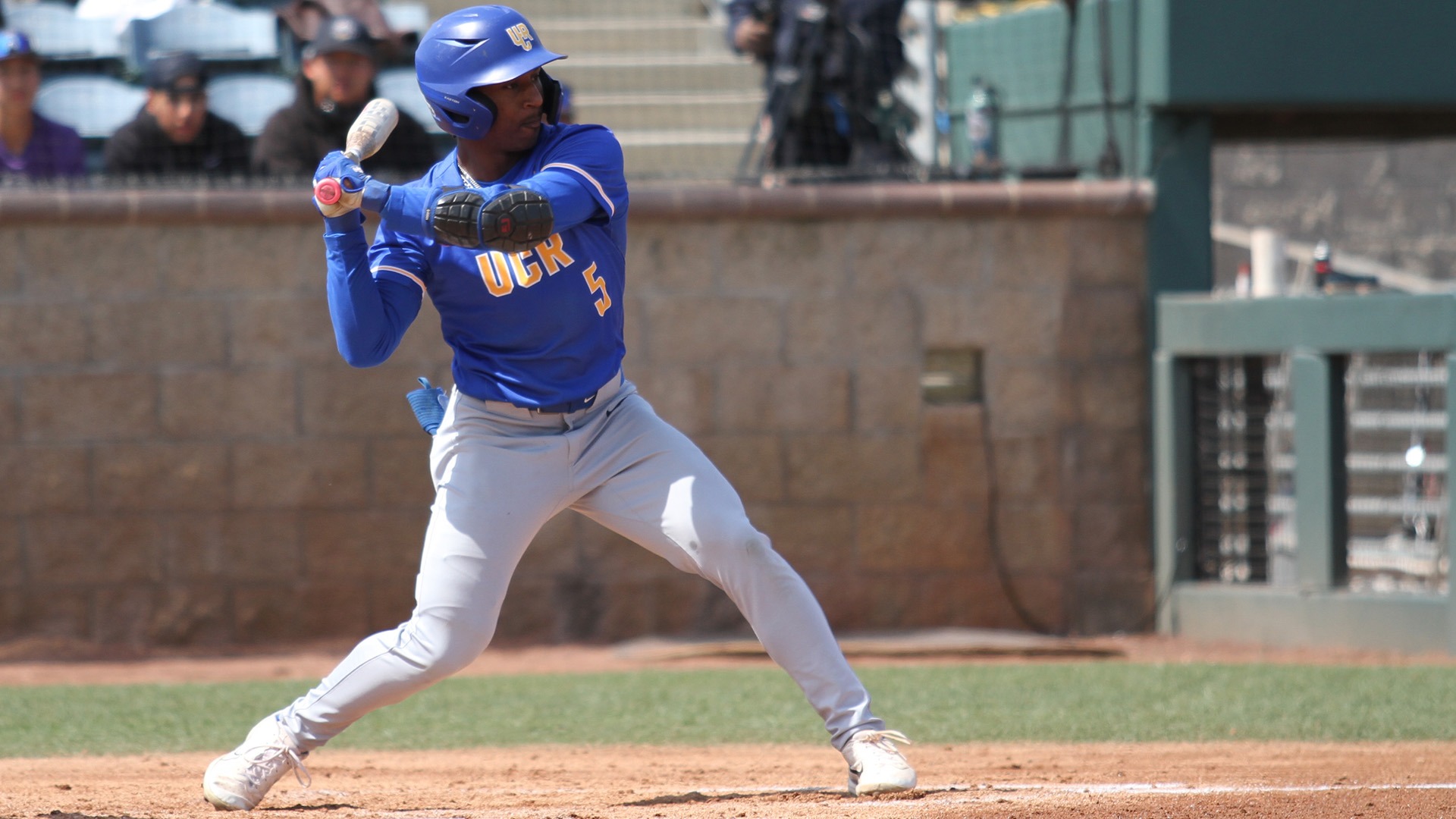 Robert Pitts at bat against UC Irvine