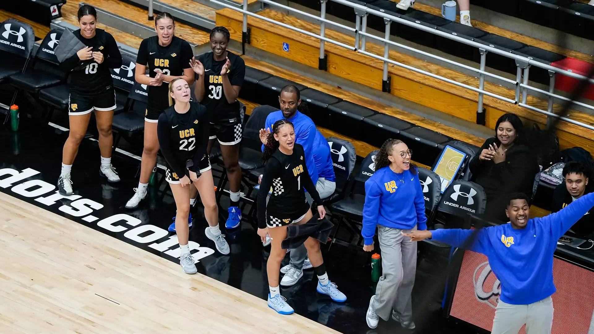 WBB team on CSUN sidelines