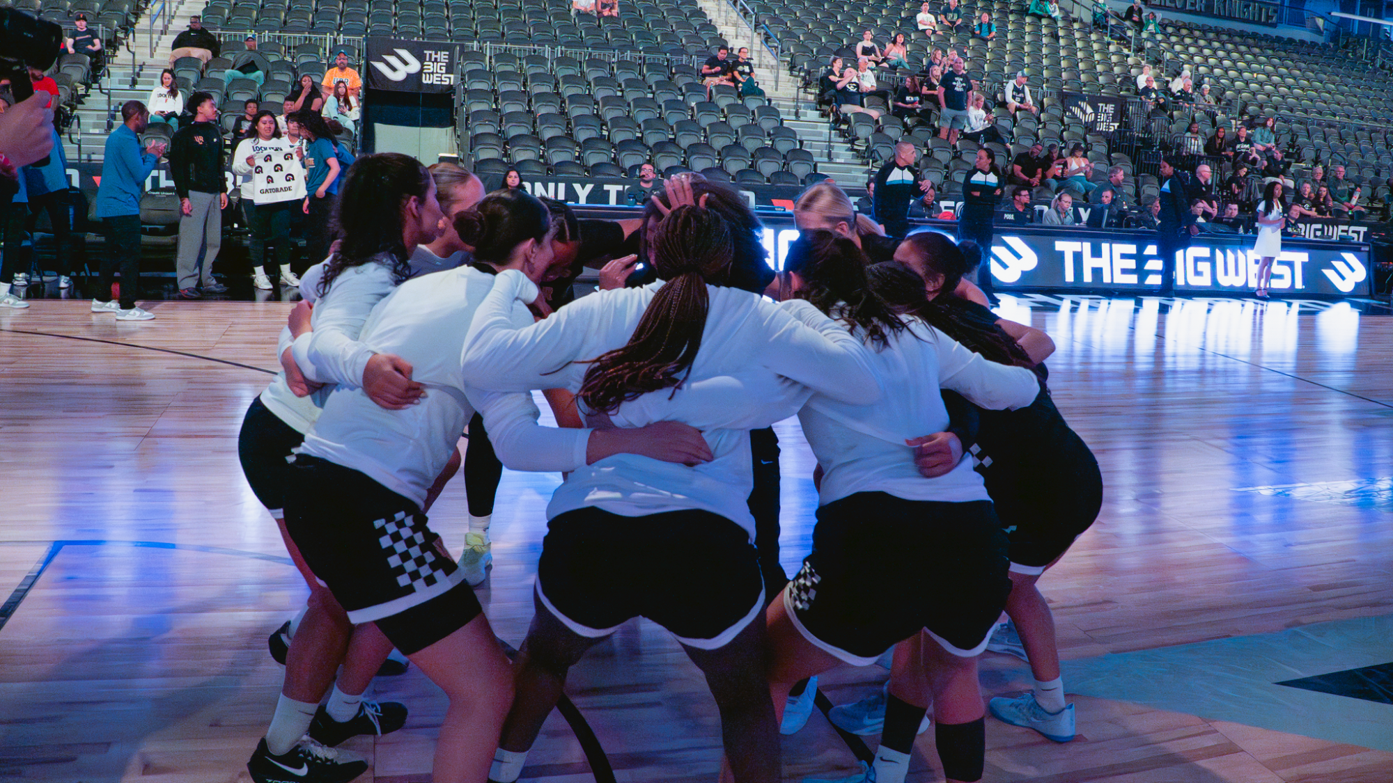 Women's Basketball Team Huddle