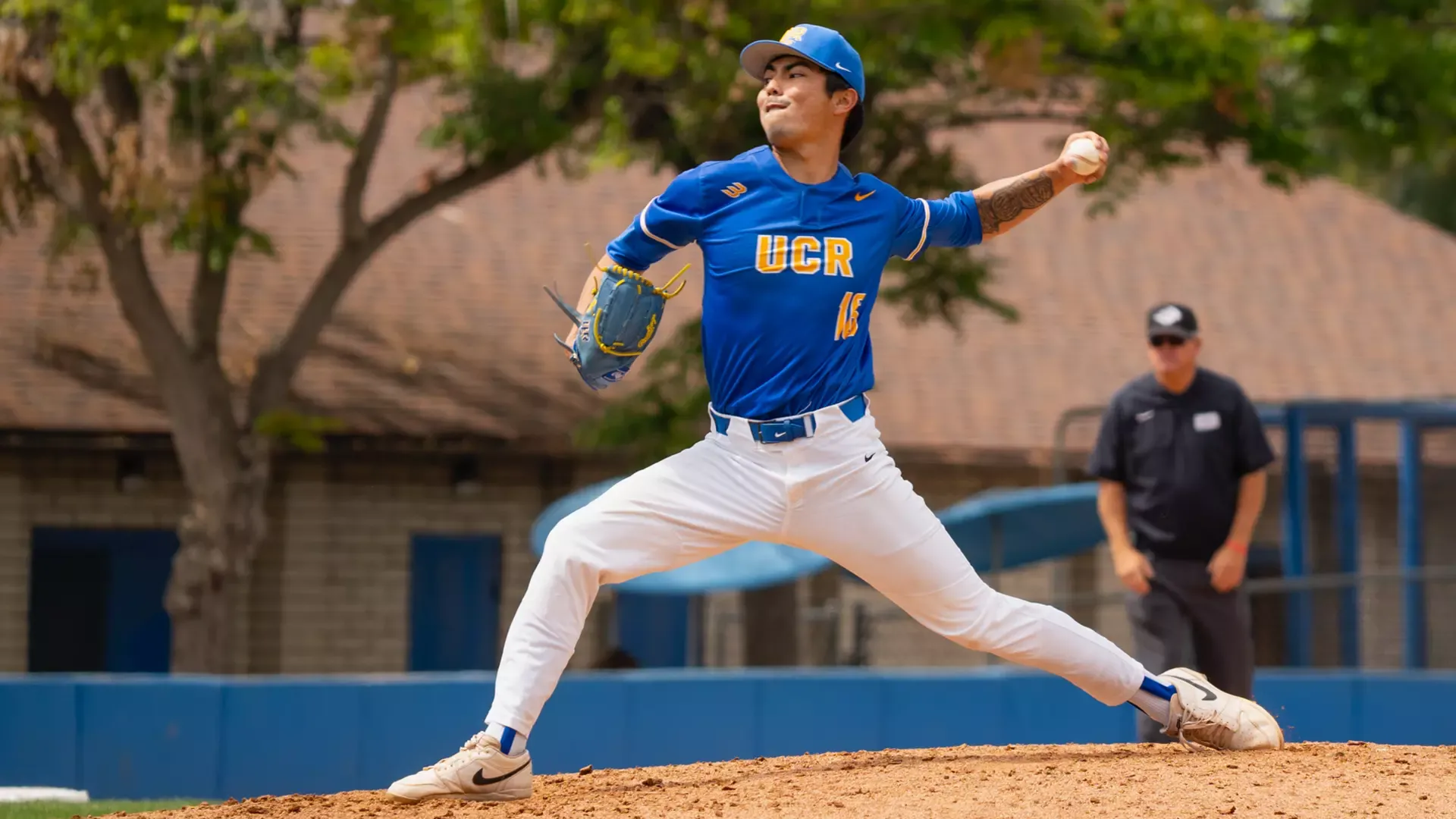 Josh Martinez pitches against CSUB