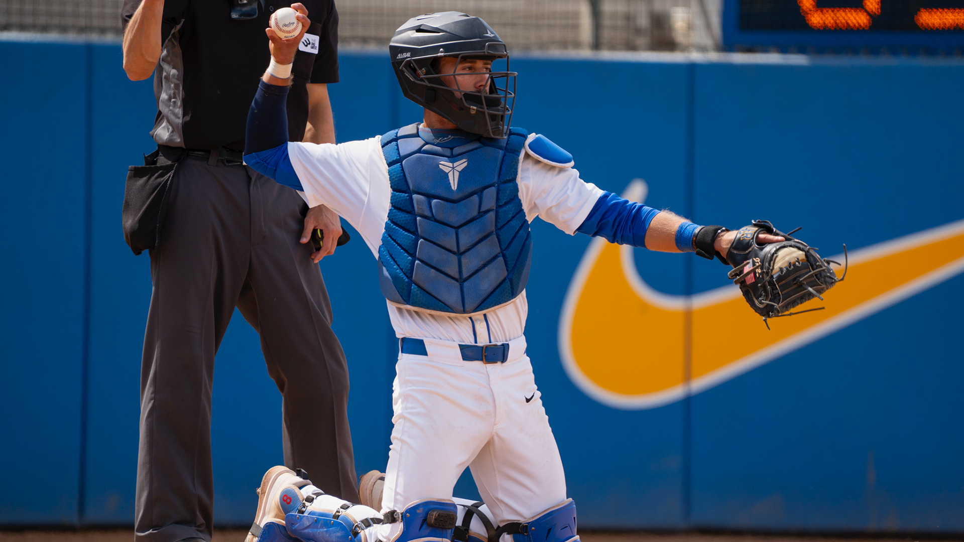 David Whittle behind the plate against CSUB