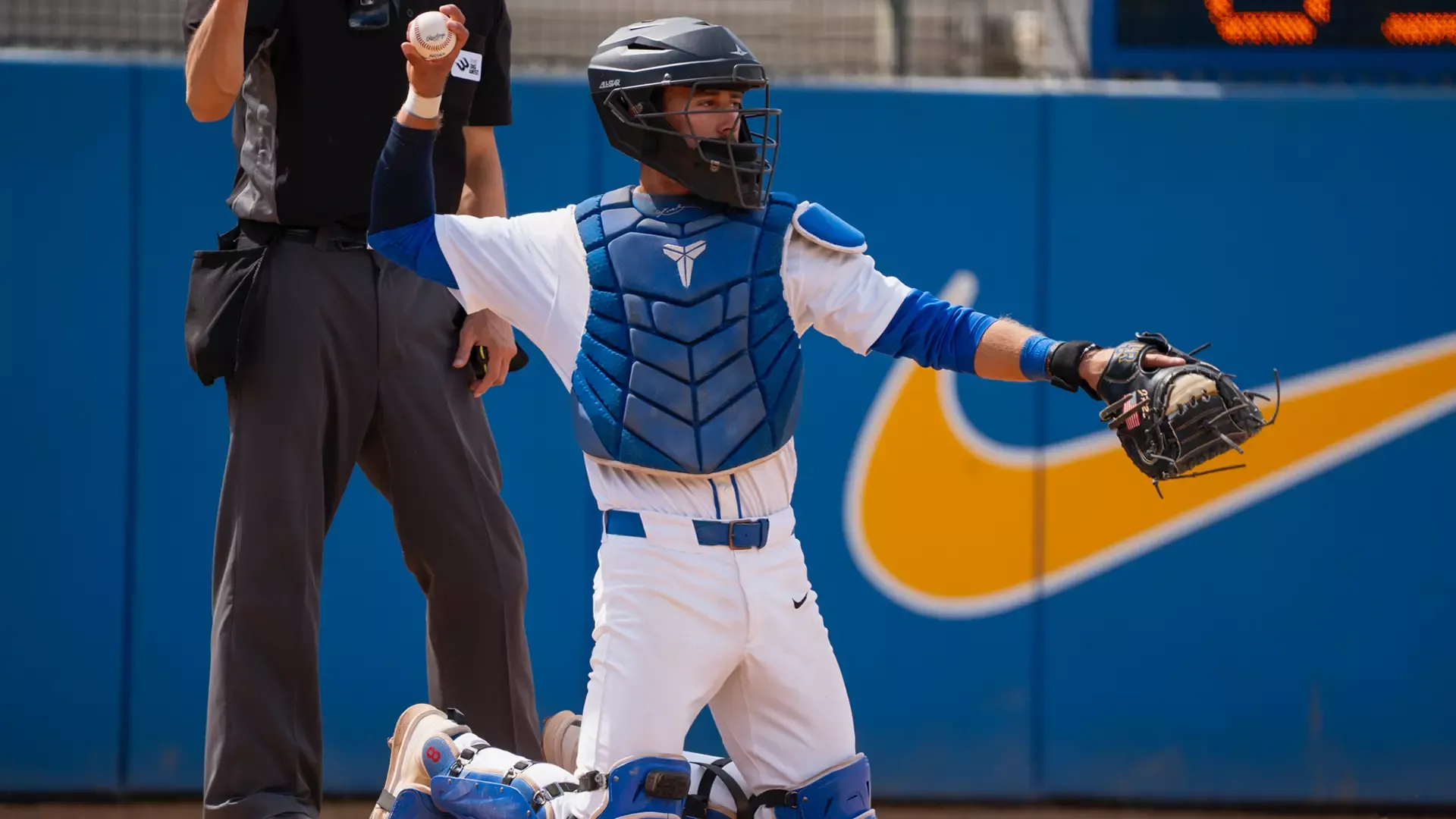 David Whittle behind the plate against CSUB
