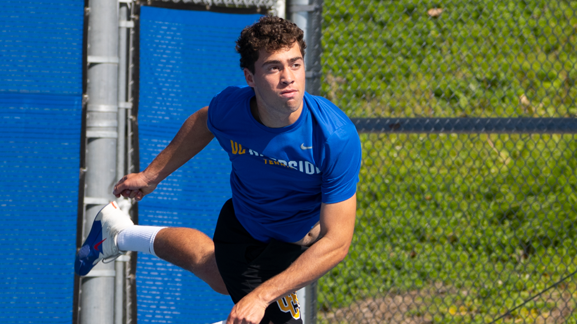 Andrew Lavine serves