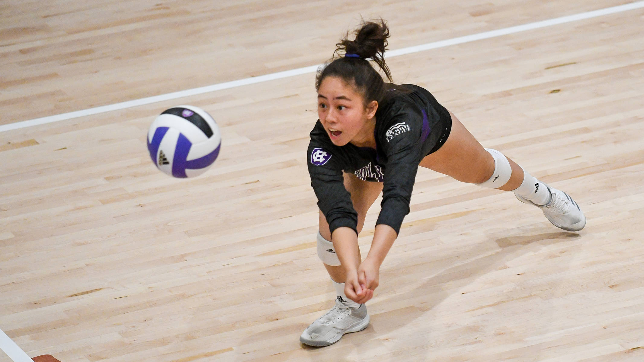 Volleyball Falls to American Holy Cross Athletics