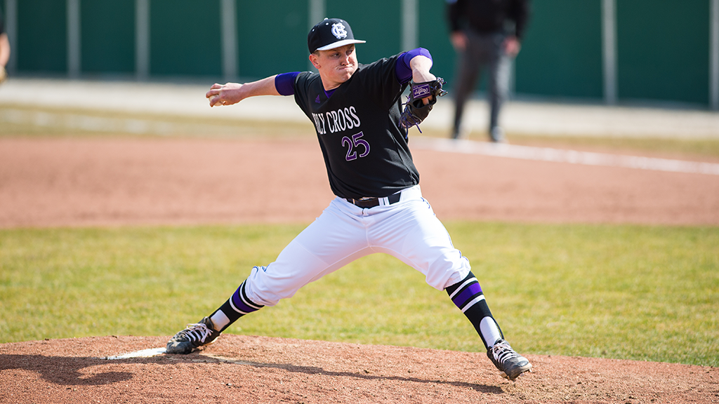 Blum, Dvorak Guide Baseball Past Navy Holy Cross Athletics