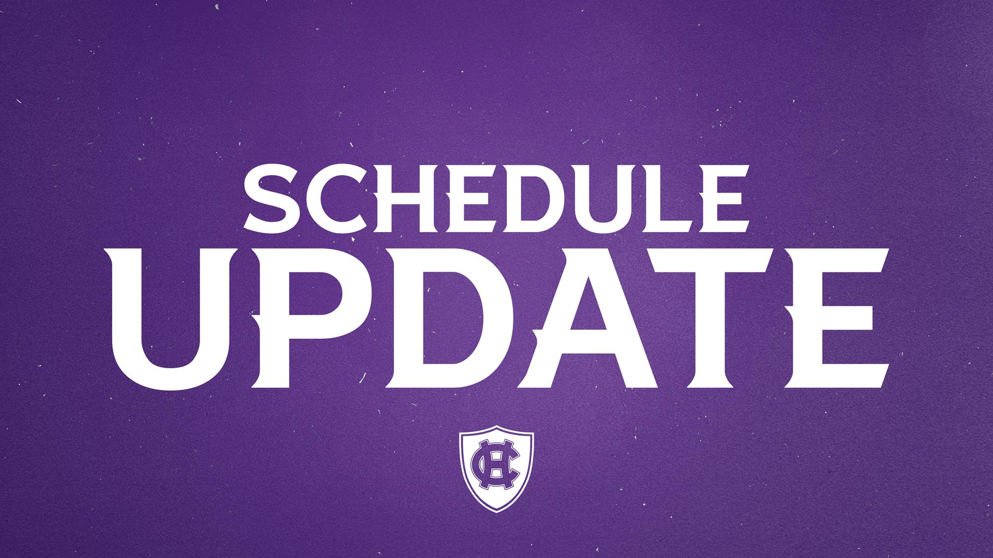 Schedule Update