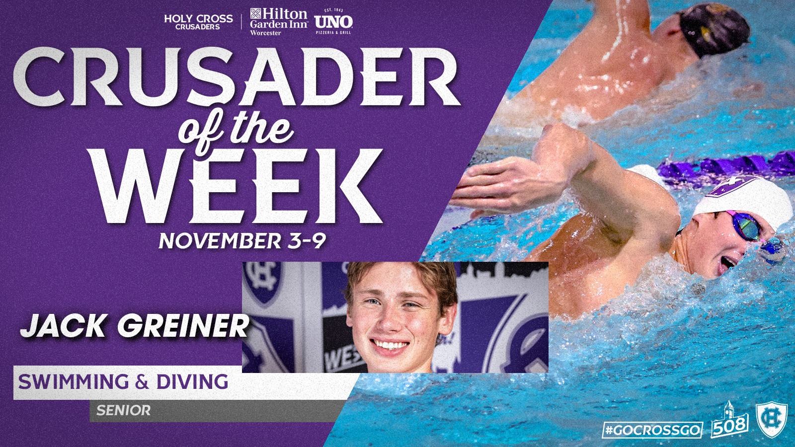 Jack Greiner, Crusader of the Week
