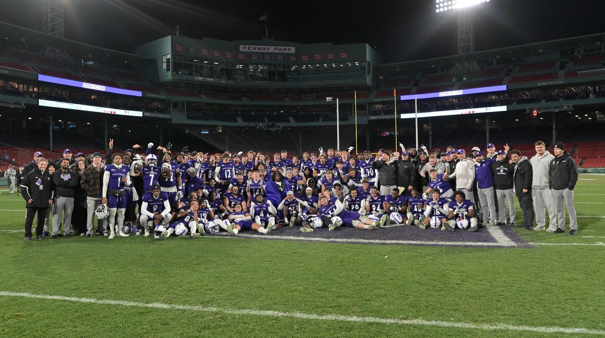 Team after win at Fenway