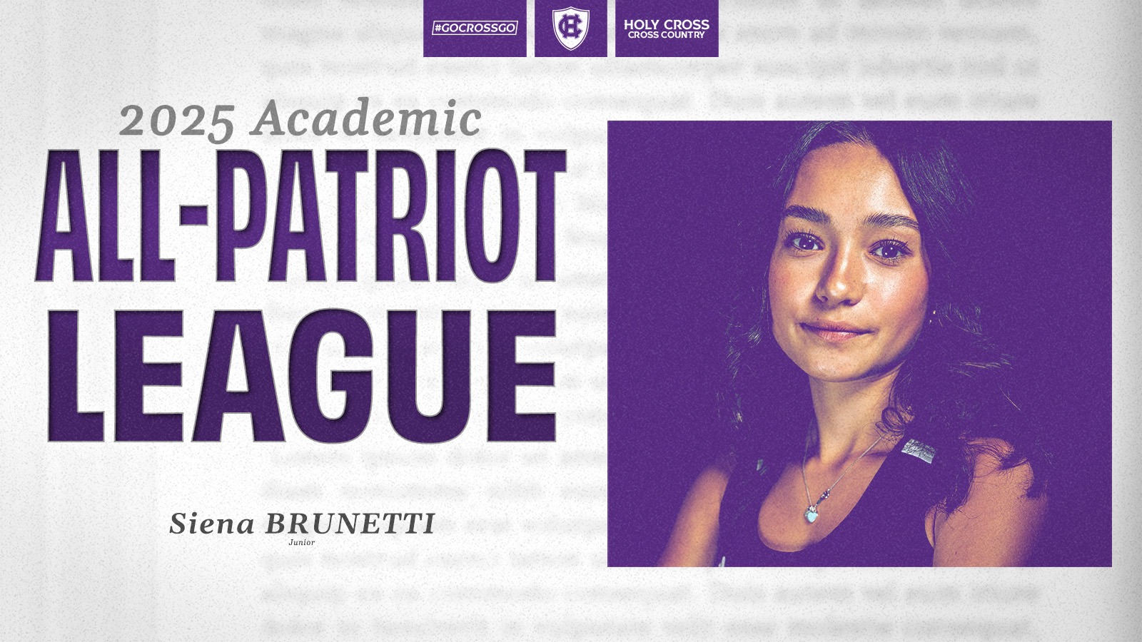 2025 WXC Academic All-PL: Siena Brunetti