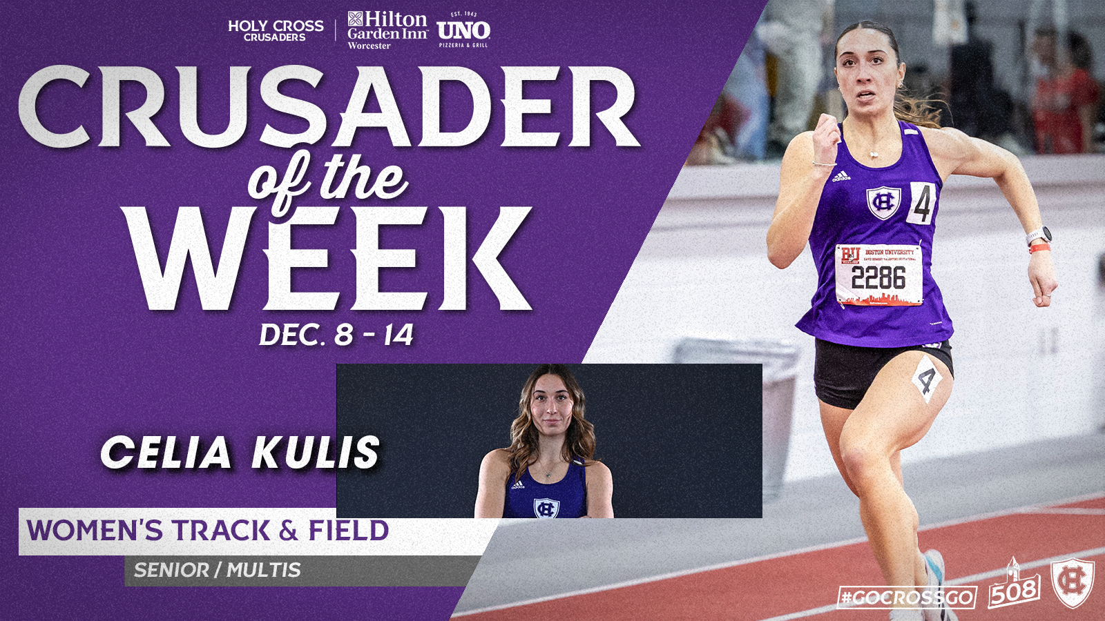 Celia Kulis Crusader of the Week