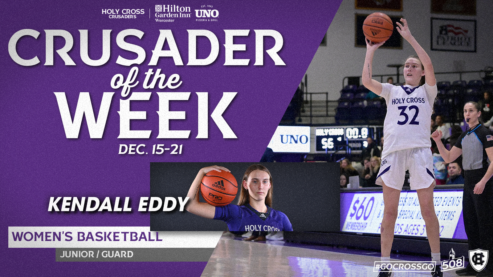 Kendall Eddy HGI Crusader of the Week 