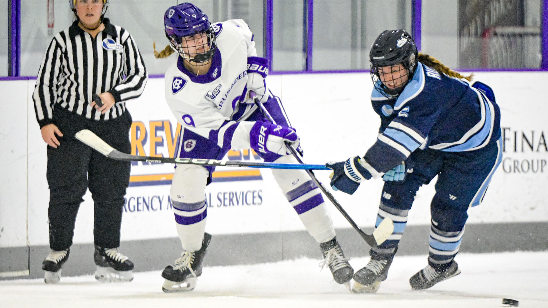 Sarah Rowe in action against Maine.