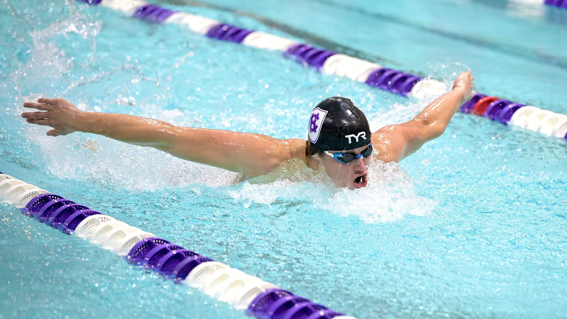 Jack Greiner broke school records in the 200-yard and 400-yard individual medley.