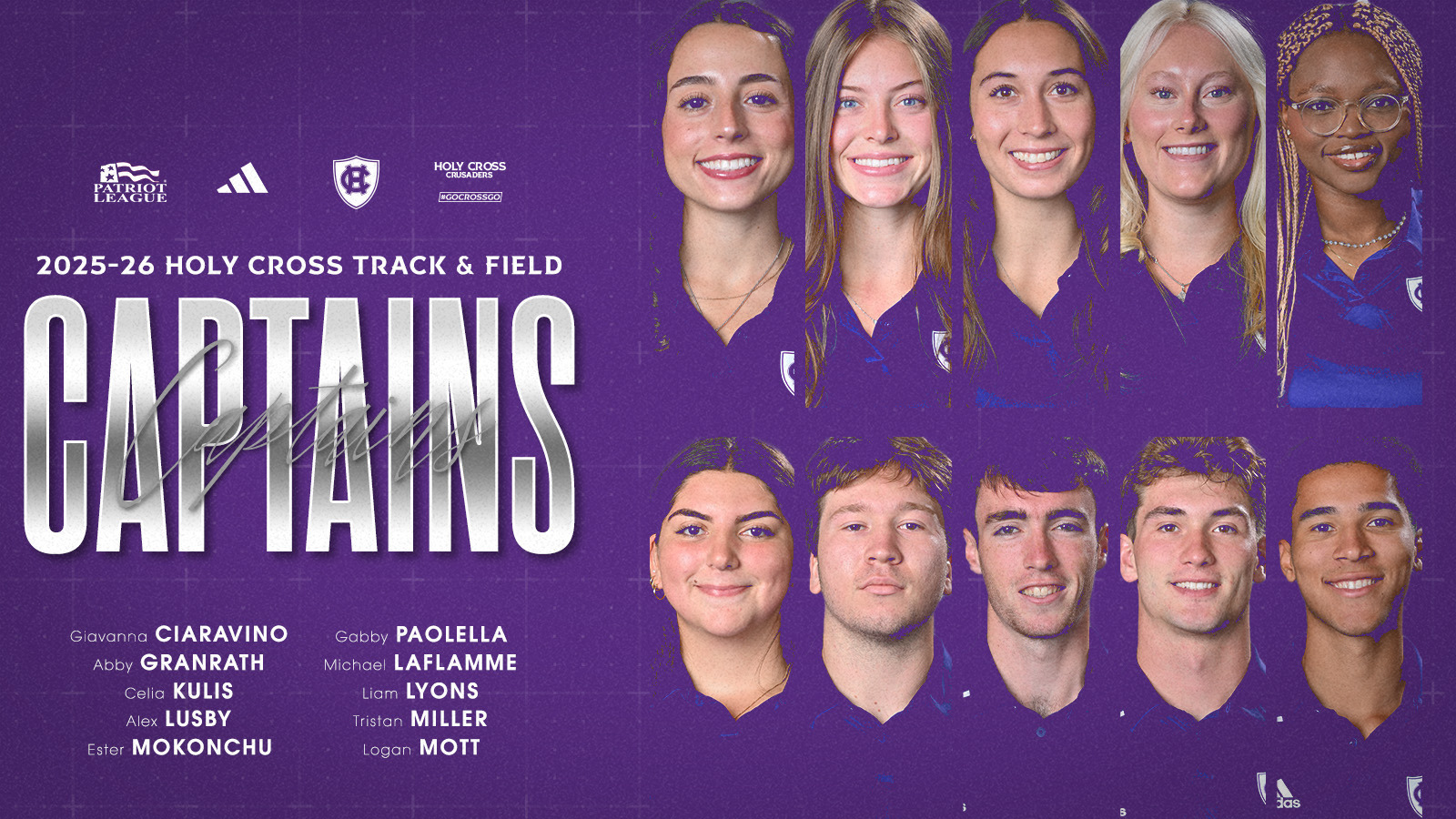 Track & Field 2025-26 Captains