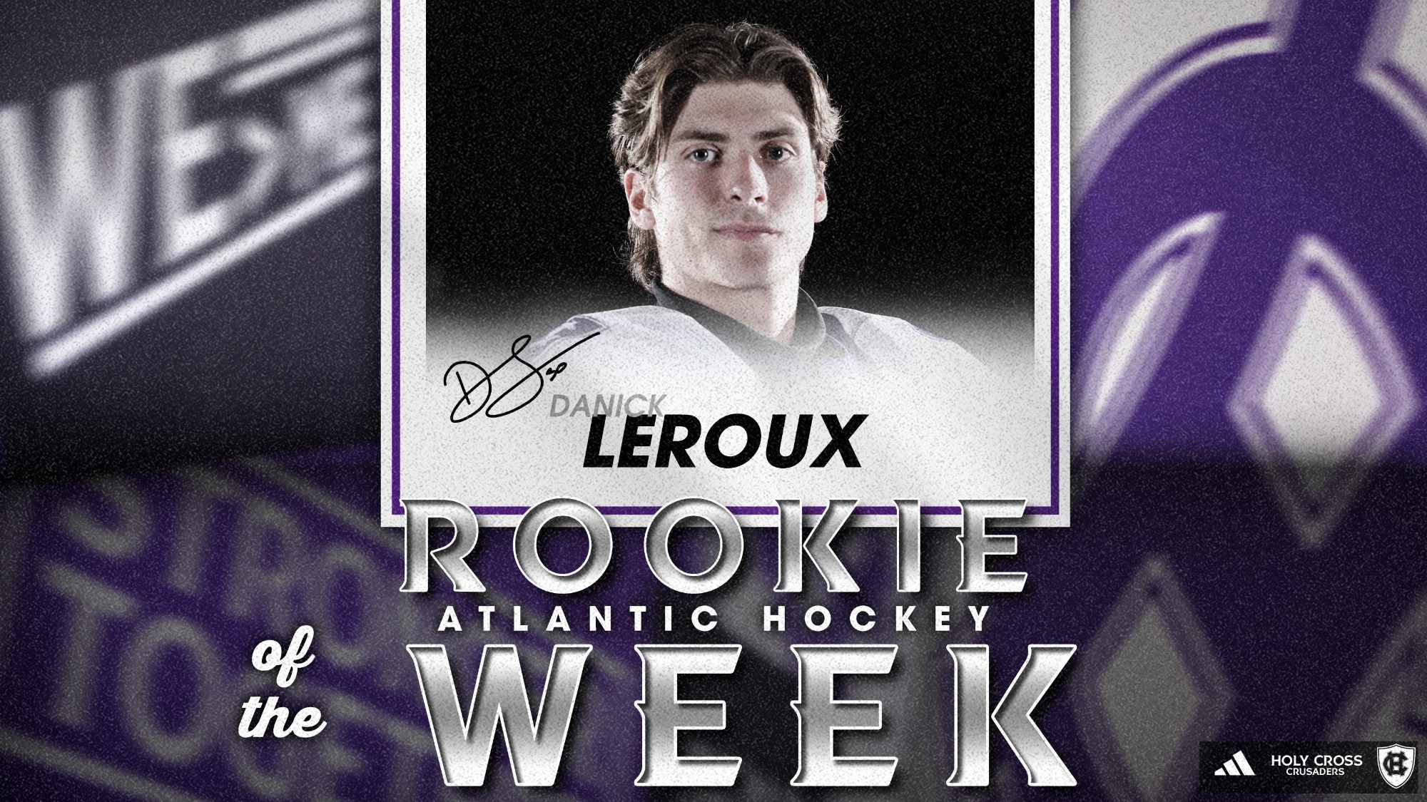  Danick Leroux named Atlantic Hockey Rookie of the Week