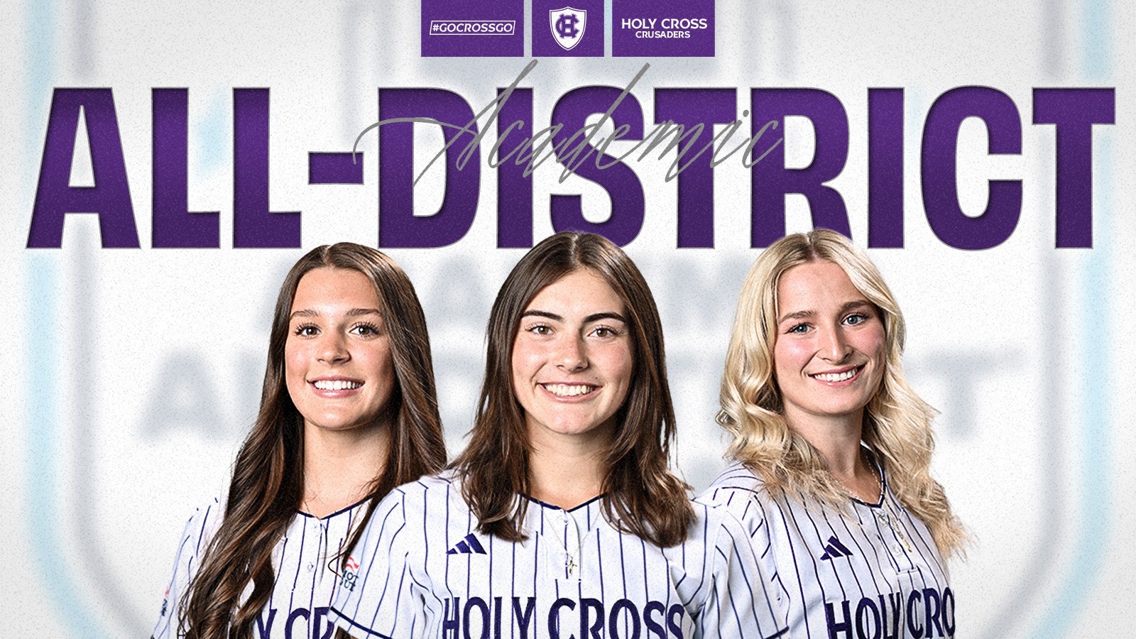 2025 Softball CSC Academic All-District: Ali Sniegocki, Ava Gambichler and Emma Pietrzak