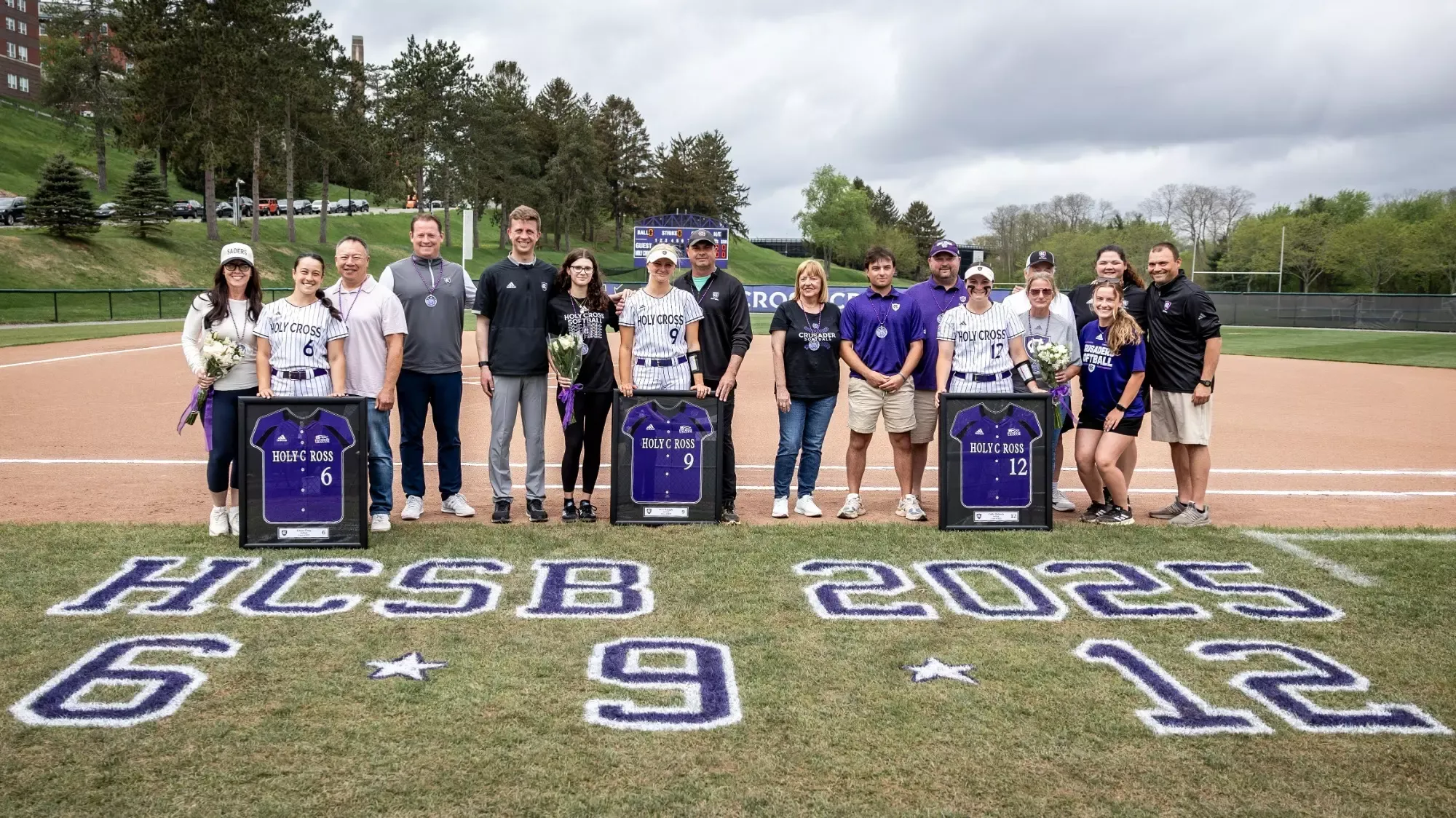 2025 Softball Senior Class: Emma Fong, Jena Whipple and Callie Thibault
