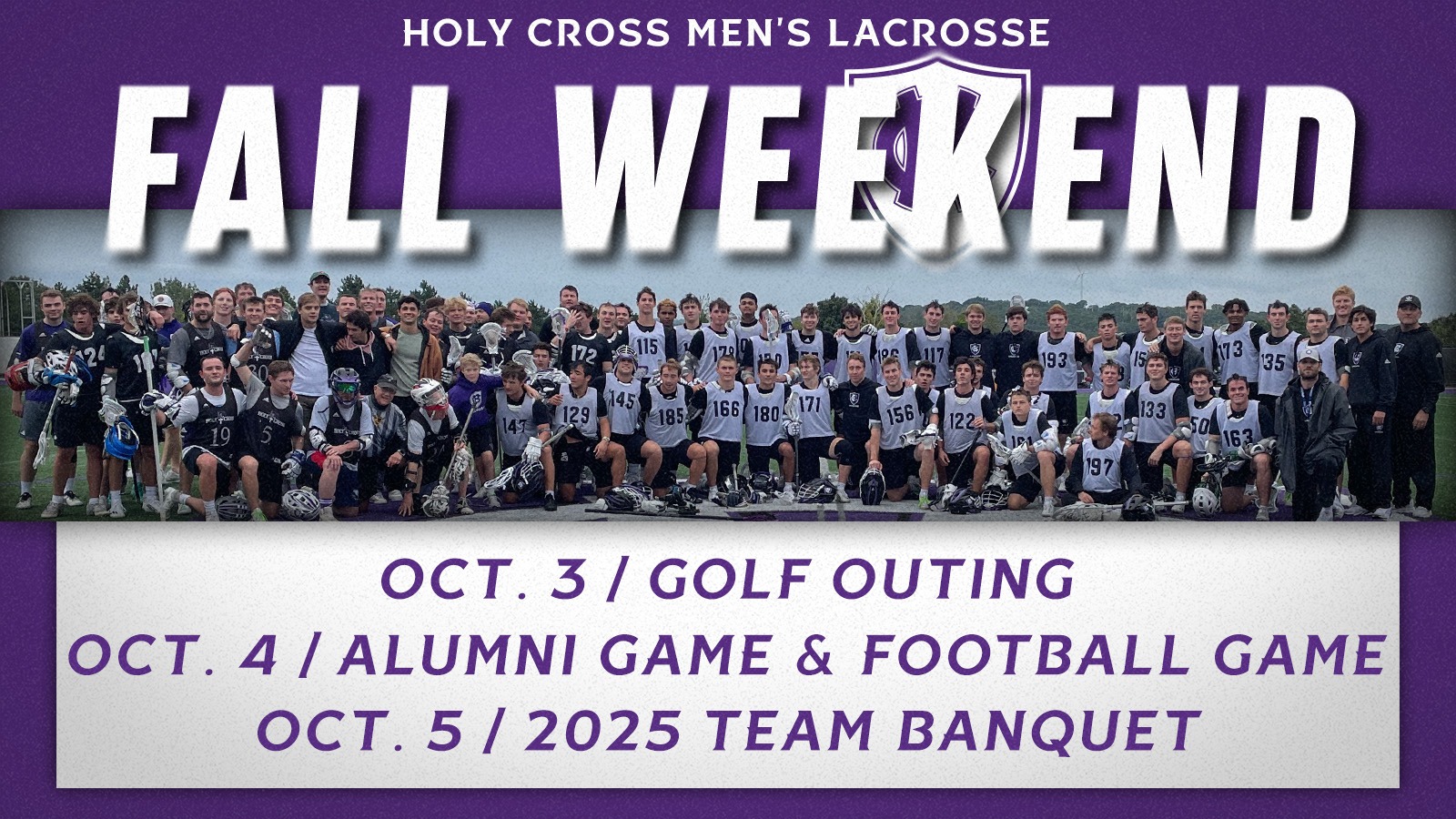 Men's lacrosse fall weekend 2025