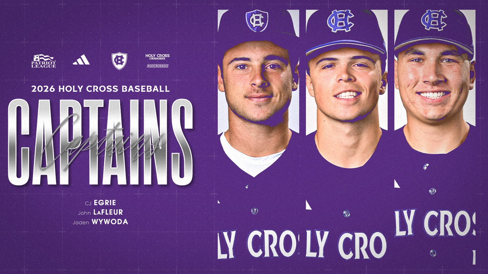 2026 Holy Cross Baseball Team Captains