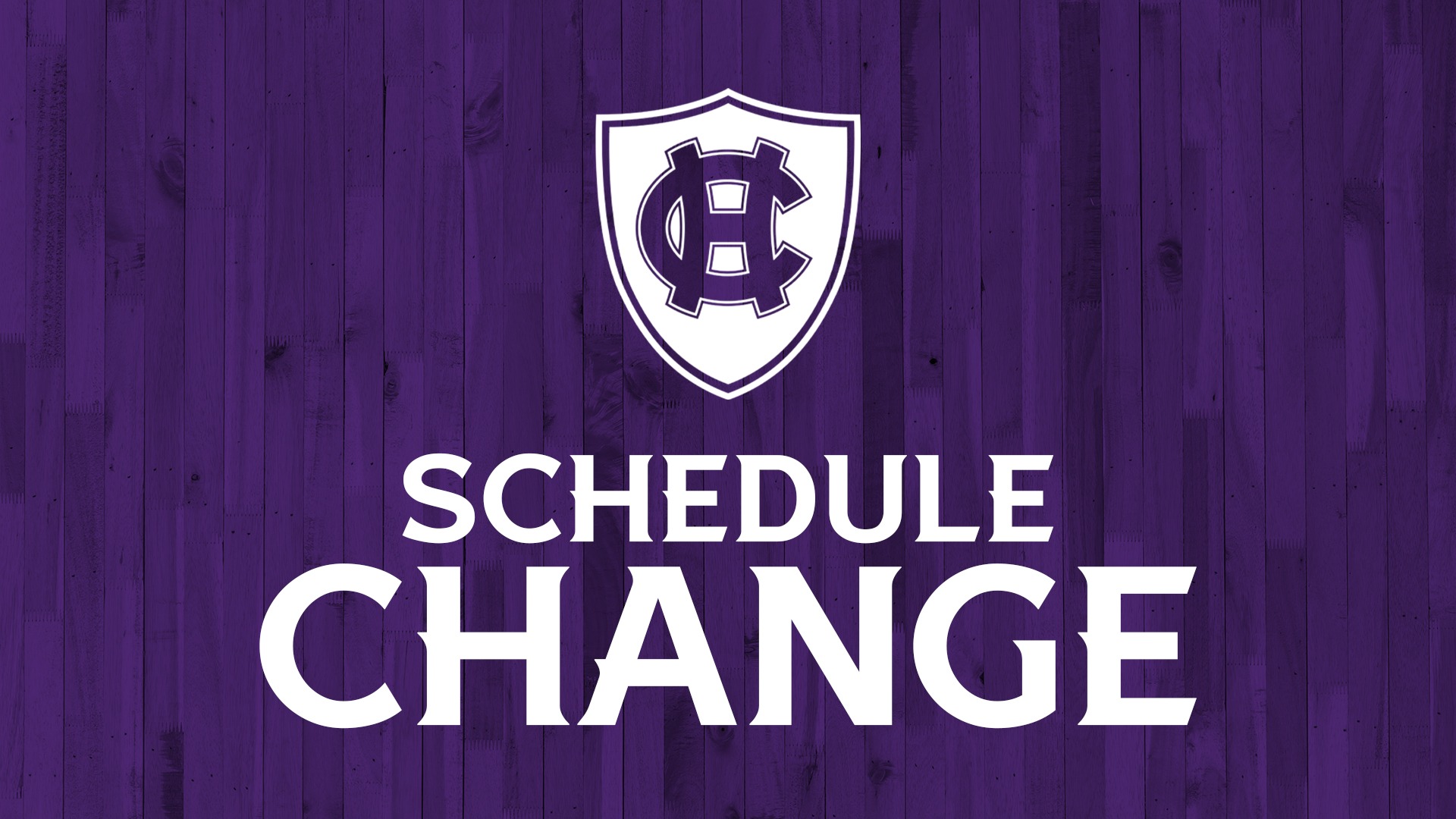 Basketball Schedule Change