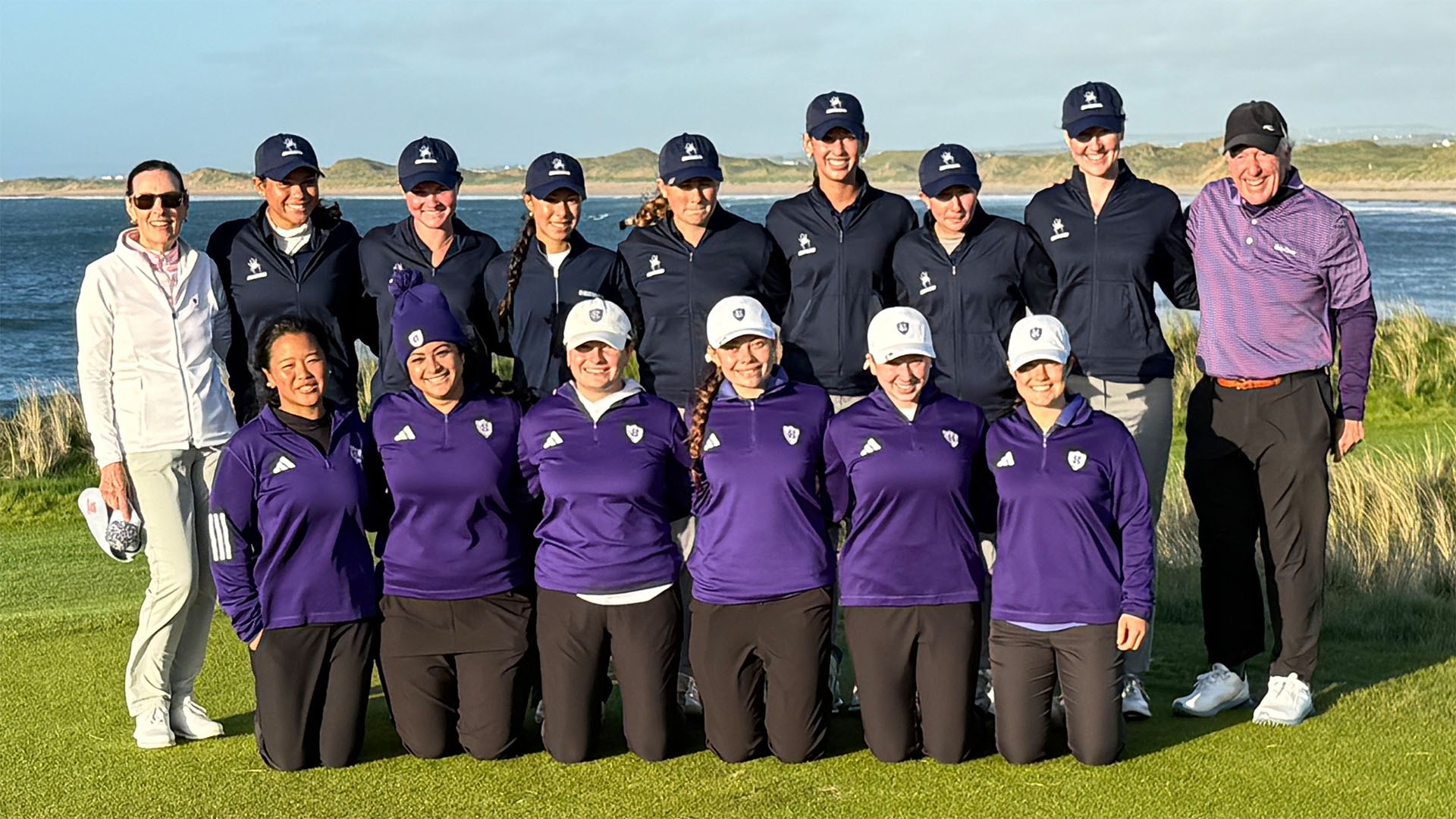The Crusaders and the Spiders prior to their match in Doonbeg, Ireland