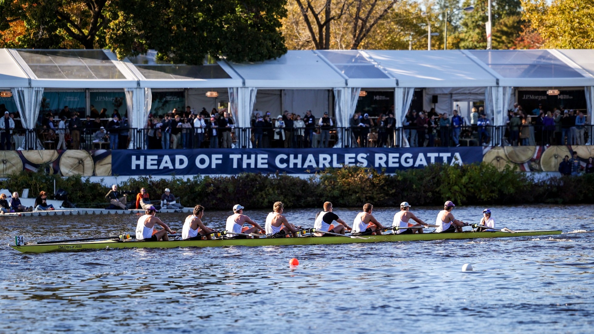 Men's rowing varsity 8+ at the Head of the Charles