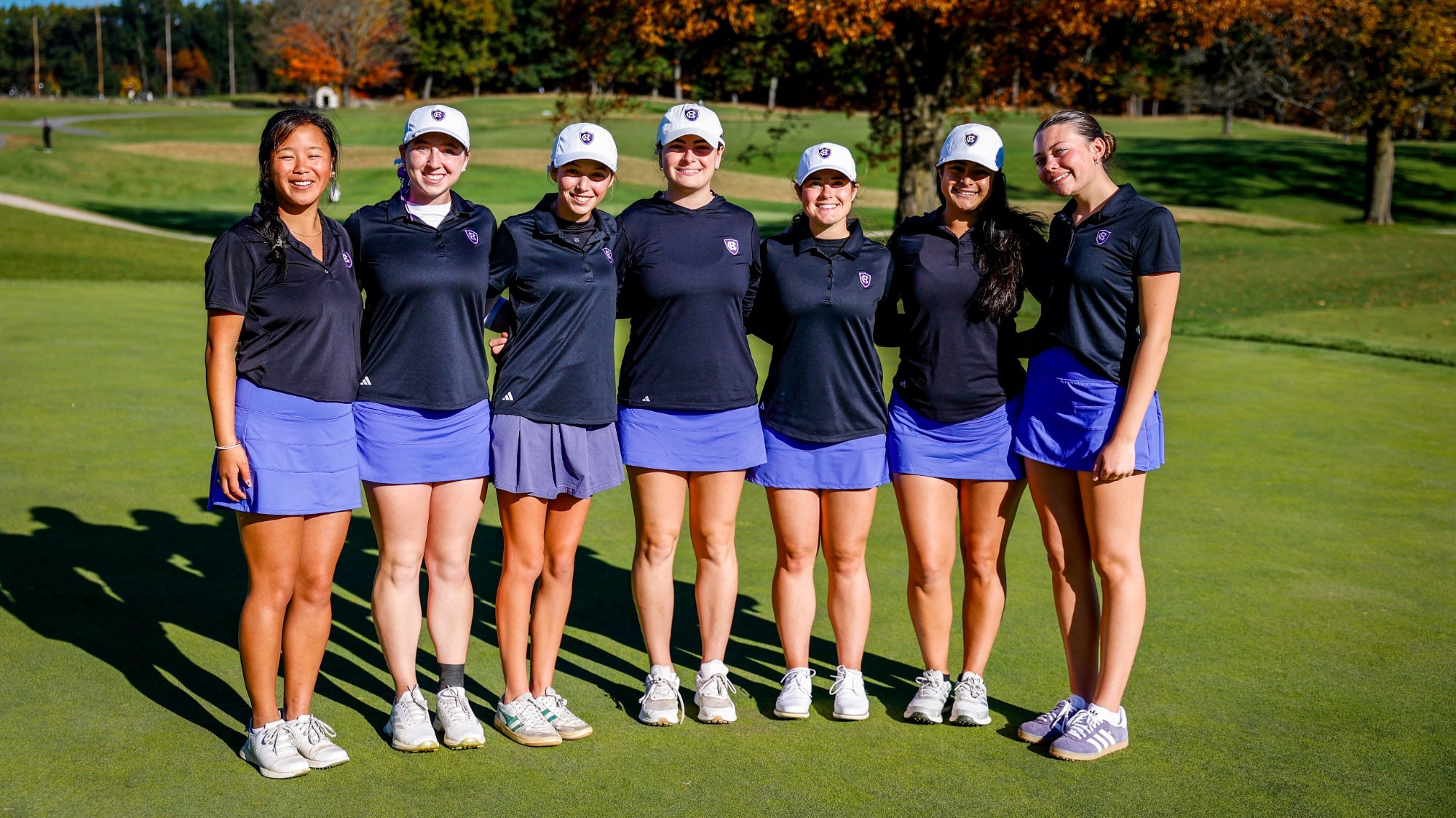 The Holy Cross women's golf team at the Crusader Invitational.