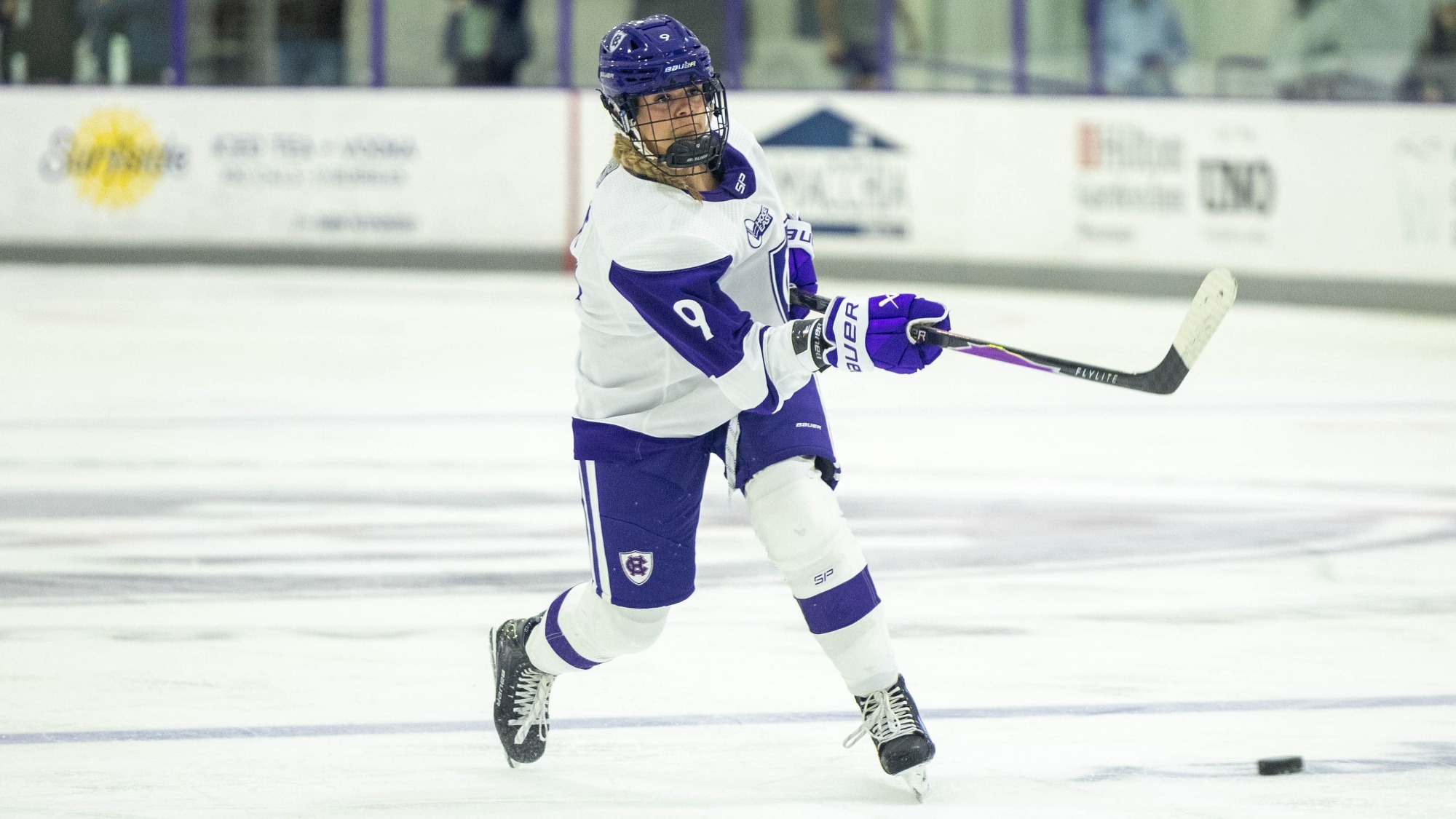 Sarah Rowe in action against Delaware