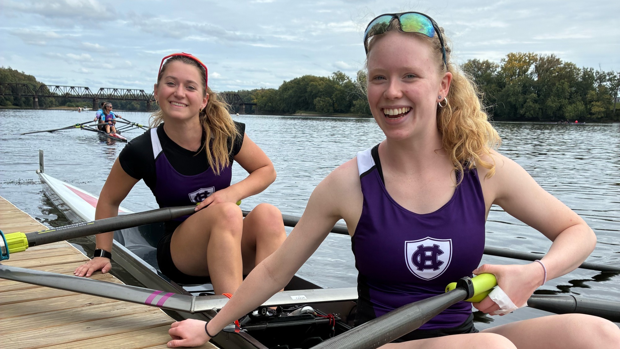 Women's rowing at the Head of the Riverfront