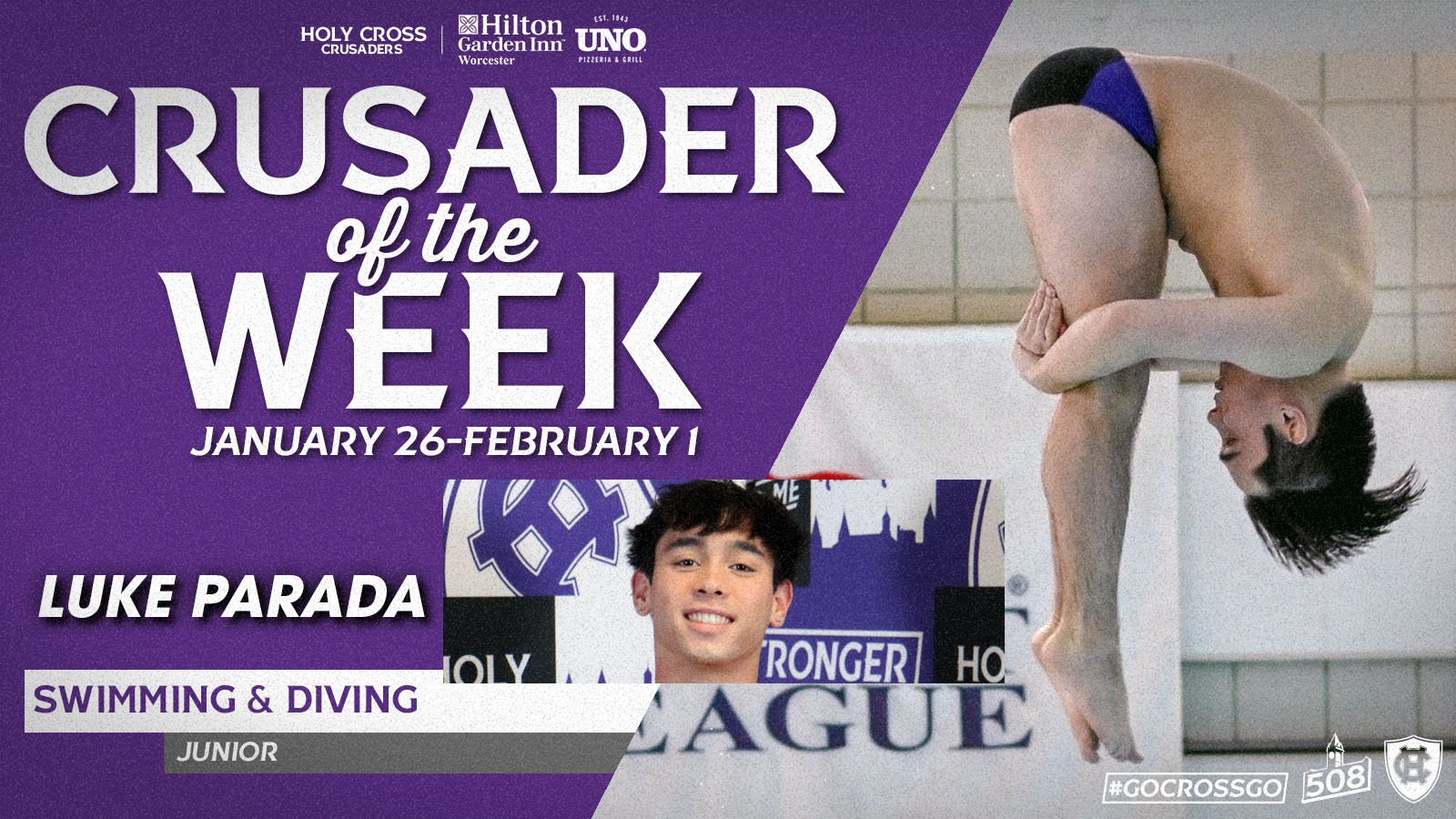 Luke Parada, Crusader of the Week