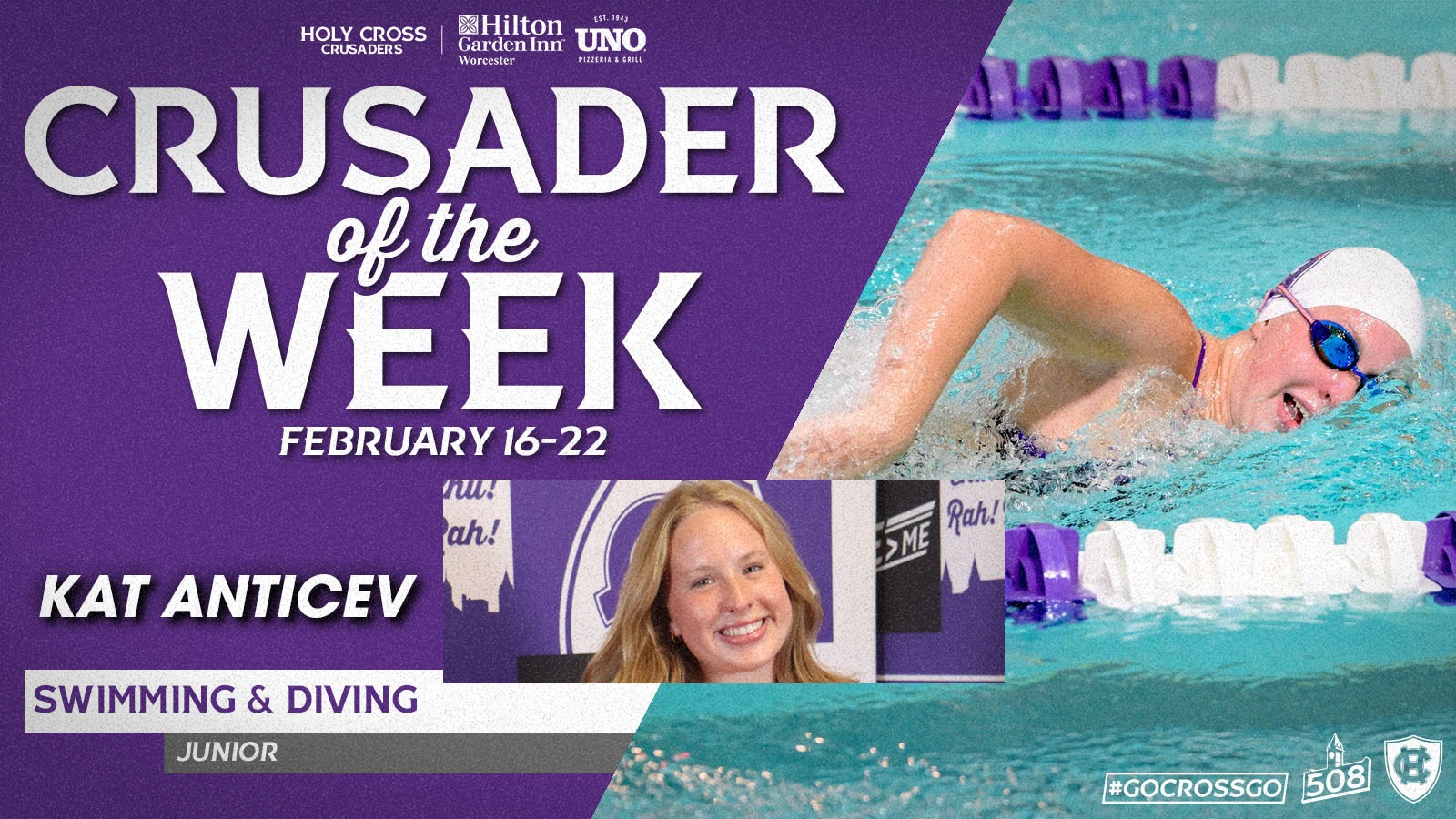 Kat Anticev, Crusader of the Week