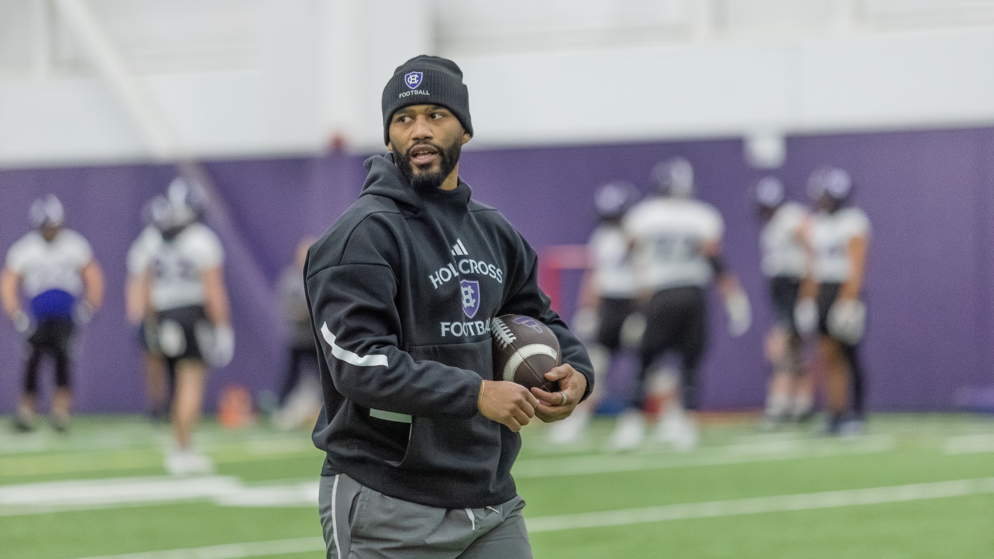 Jesse Monteiro at Spring Practice