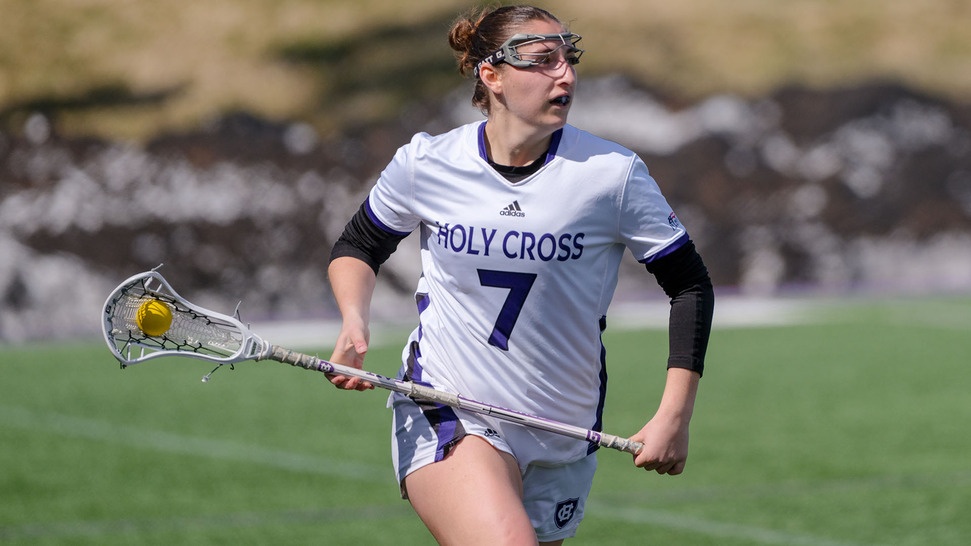 Racheli Levy-Smith with the ball against Navy