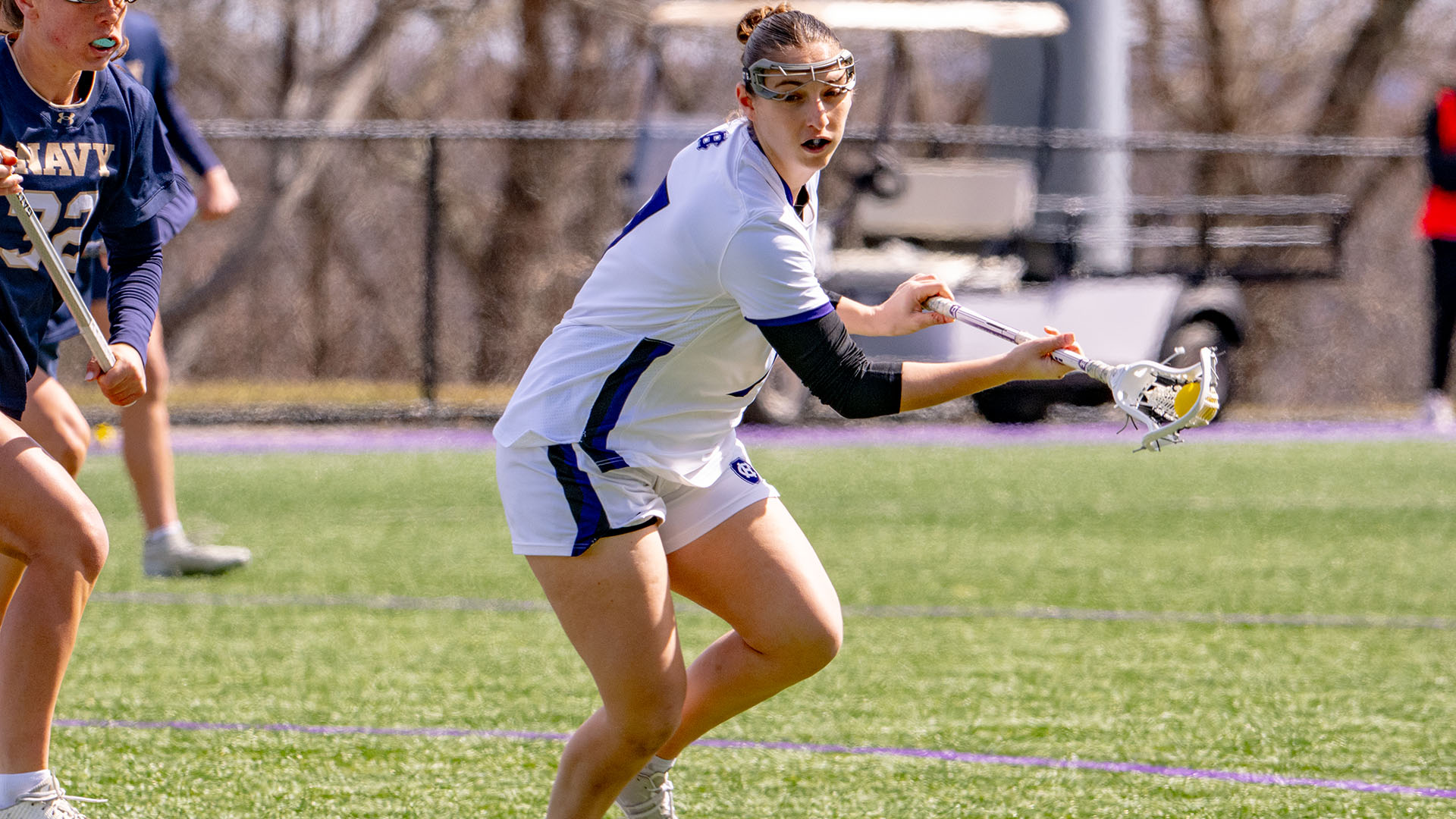 Racheli Levy-Smith with the ball against Navy