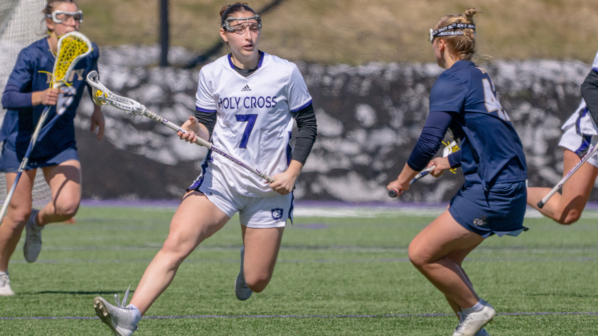 Racheli Levy-Smith with the ball against Navy