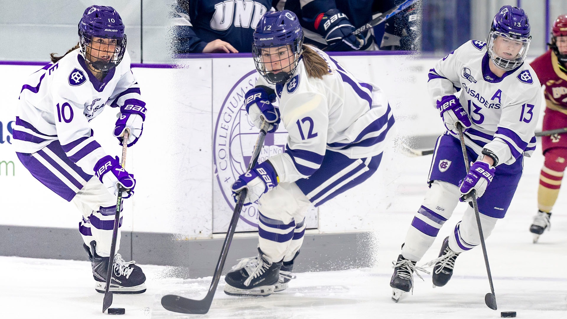 Lulu Rourke, Emily Crovo and Reghan Chadwick in action