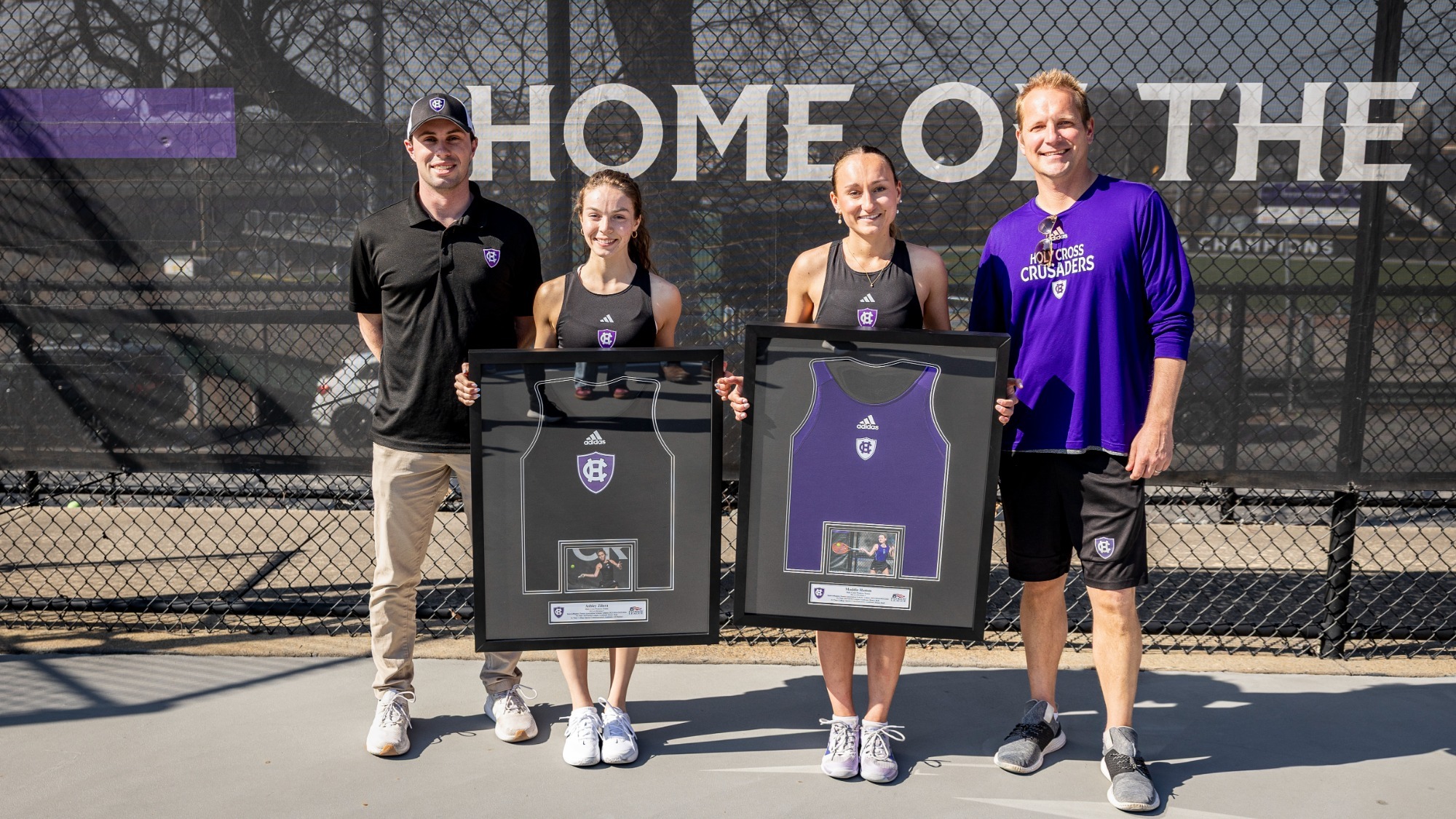 Holy Cross women's tennis senior day