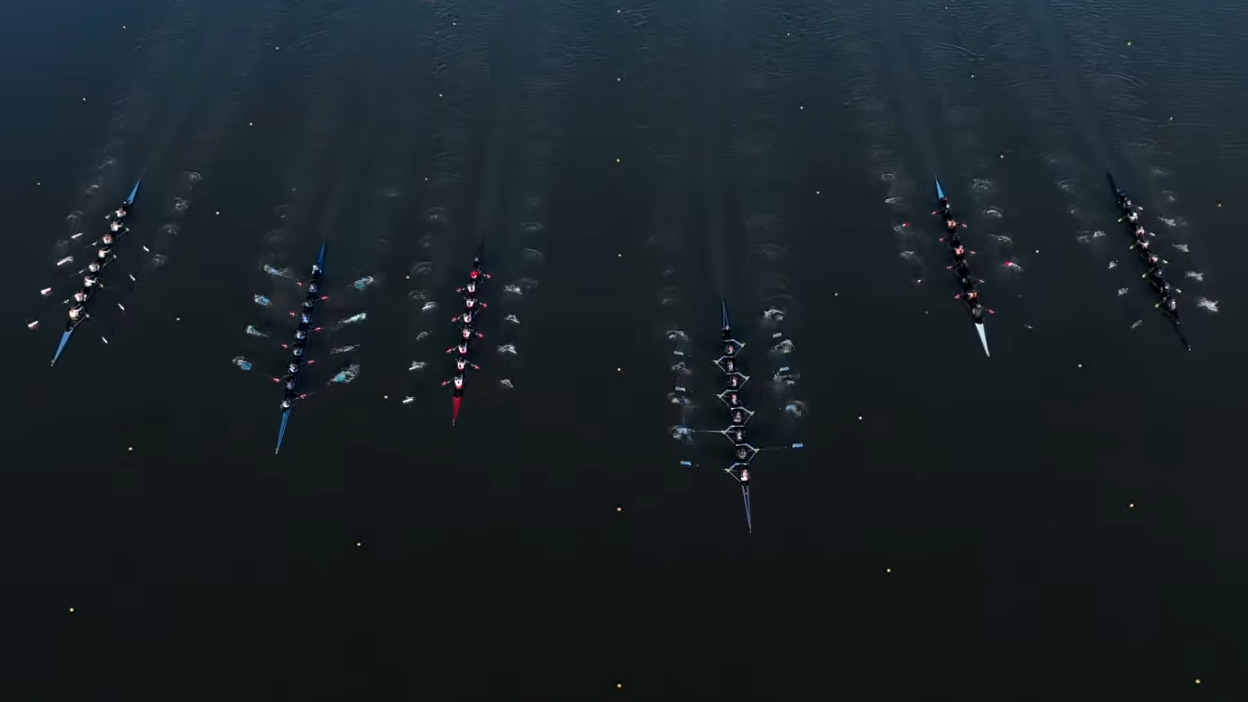 Women's rowing competes at the Knecht Cup