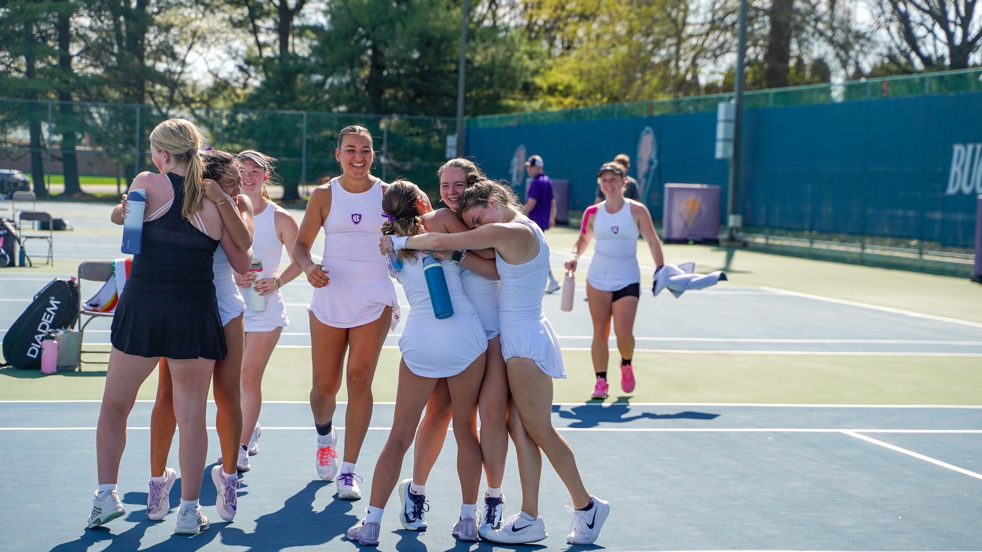 The Holy Cross women’s tennis program rallied from a 3-1 deficit to defeat Lafayette in the Patriot League Championship First Round on Thursday, April 16. 