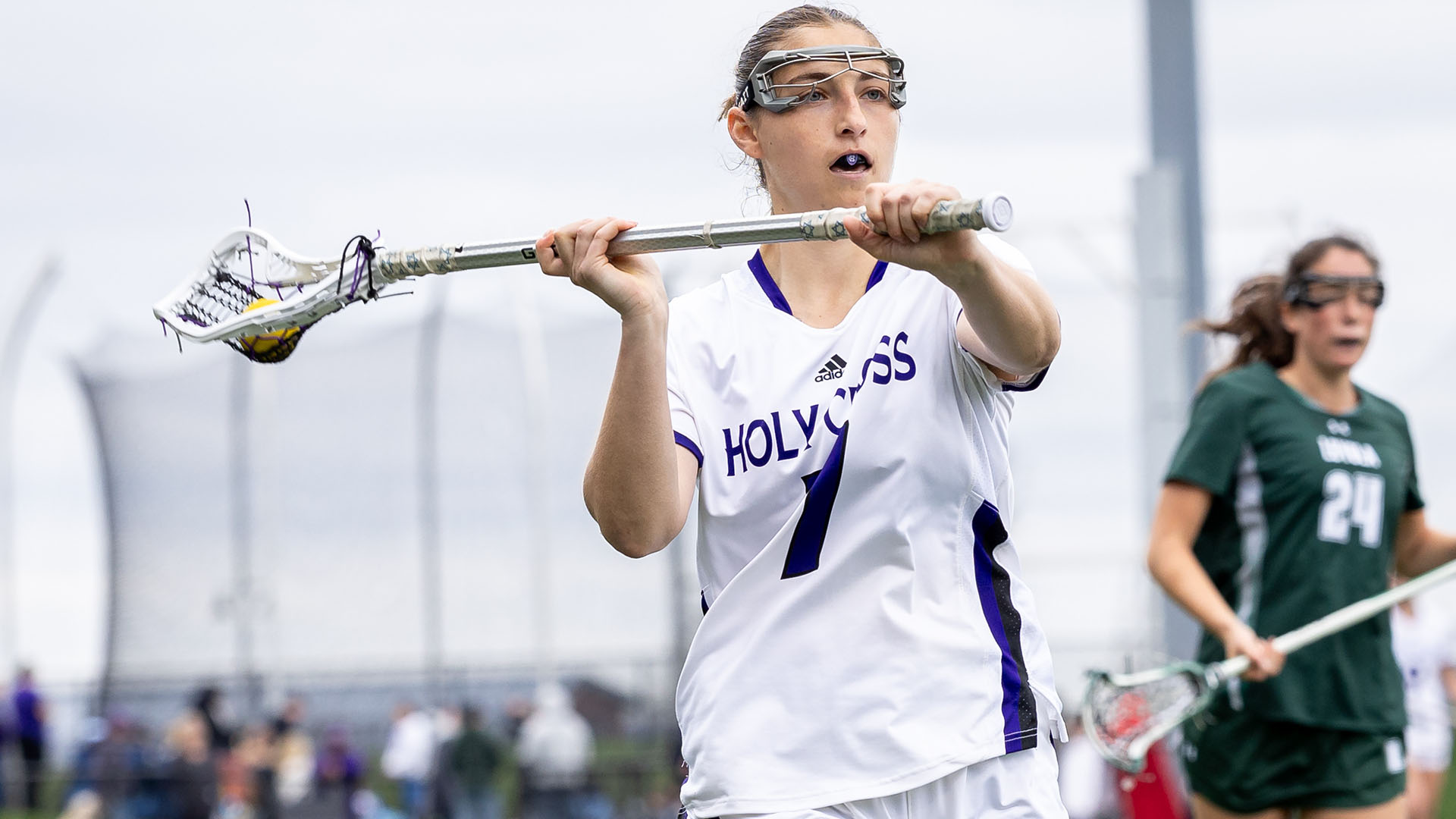 Racheli Levy-Smith with the ball against Loyola