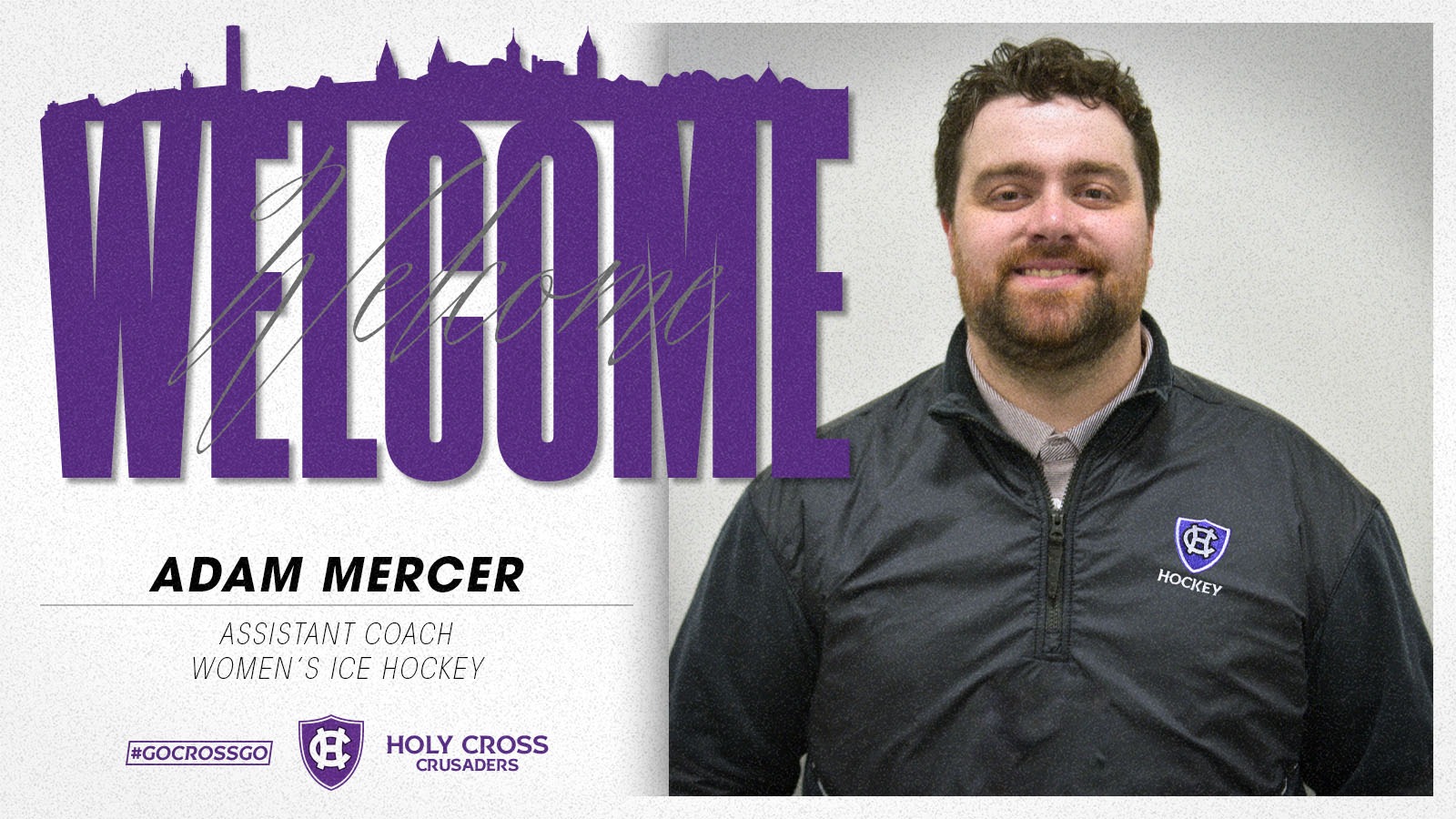 Welcome Adam Mercer, Assistant Women's Ice Hockey Coach