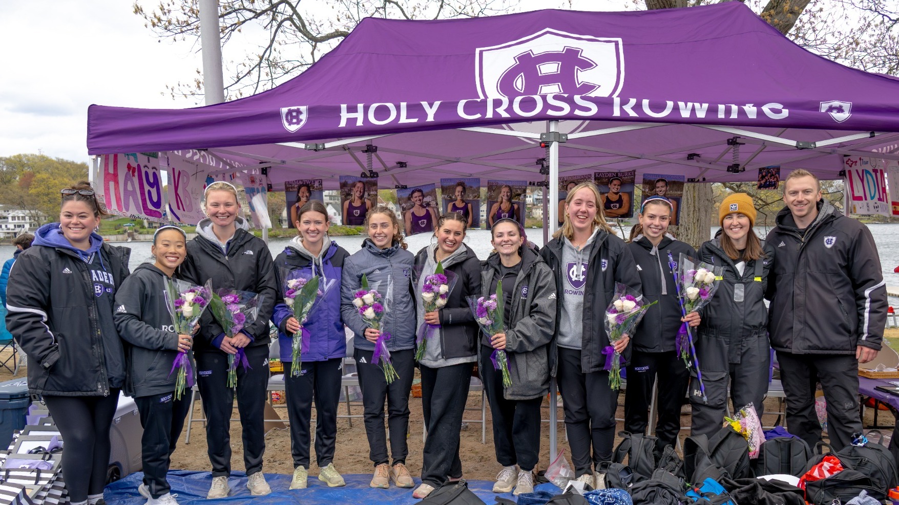 Women's rowing senior celebration