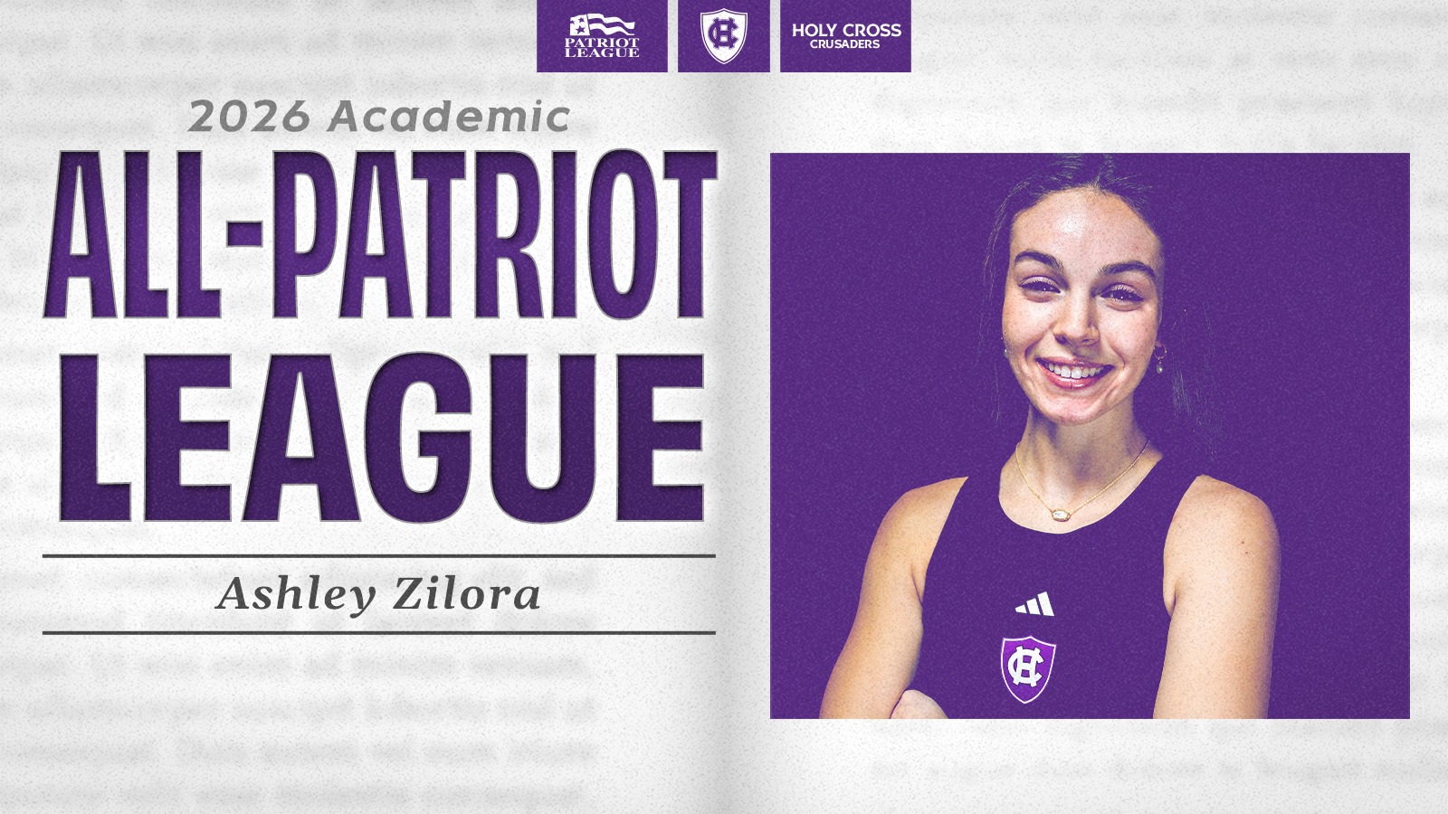 Ashley Zilora Academic All-PL