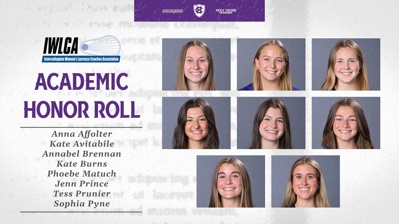 2026 IWLCA Academic Honor Roll