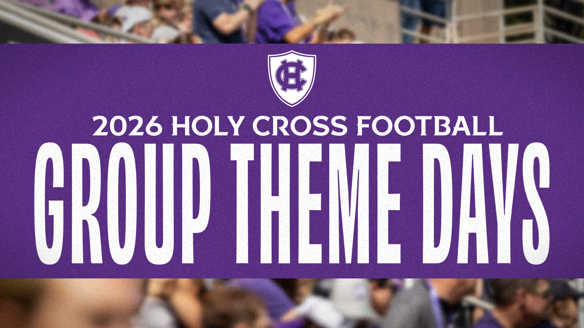 2026 Holy Cross Football group themes