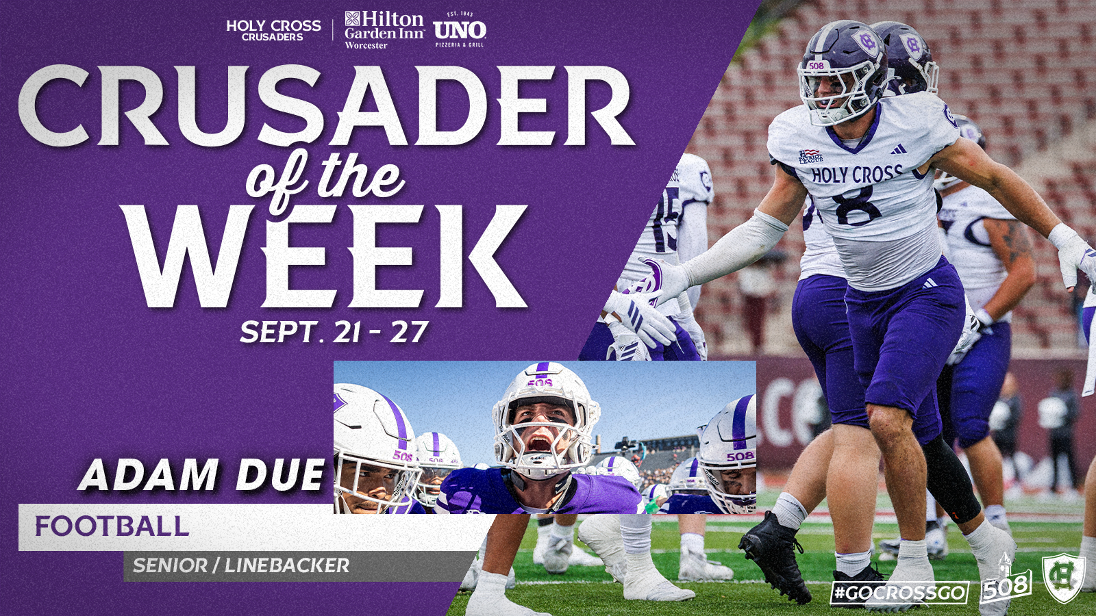Adam Due Crusader of the Week