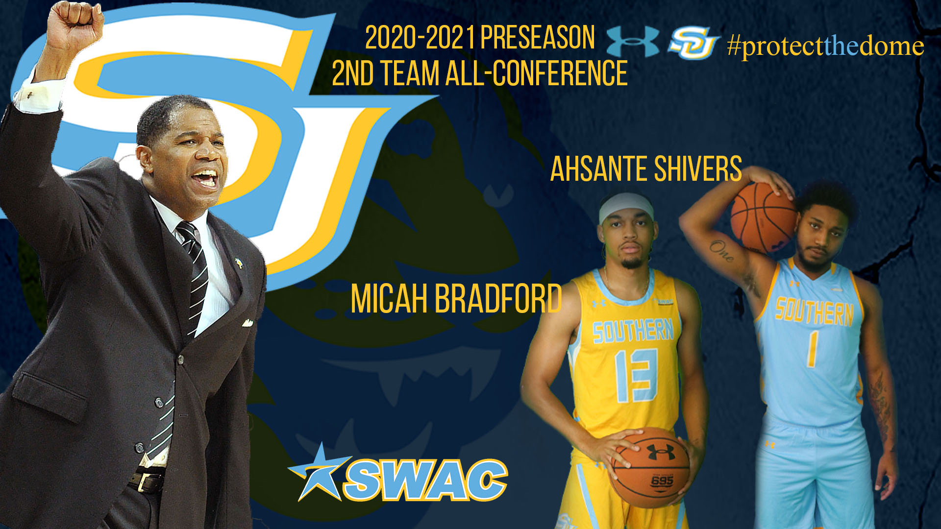 Men's Basketball picked to finish second, Shivers and Bradford selected